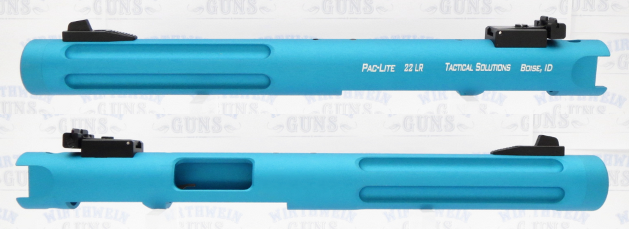 TacSol Tactical Solutions Pac-Lite 6" Fluted Matte Turquoise 1/2"x28 threads