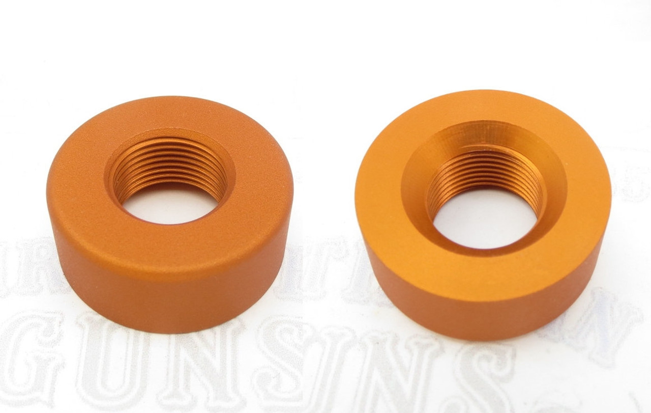 TacSol Tactical Solutions Pac-Lite 1" Thread Protector Matte Orange 1/2x28