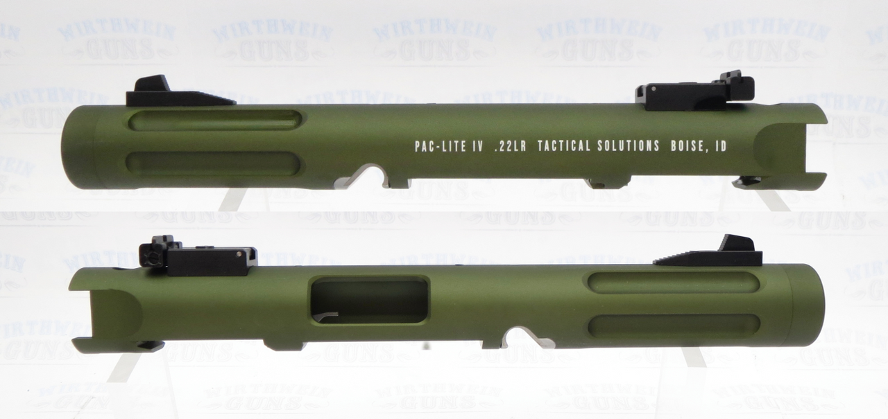 Tactical Solutions TacSol Threaded Pac-Lite IV 4.5" Fluted Upper for Ruger Mark IV 4 in Matte OD Green