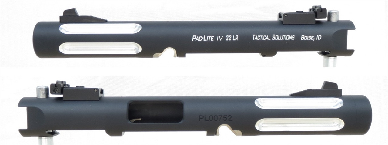 Tactical Solutions Mark IV Pac-Lite 4.5" Fluted Matte Black Silver Flutes