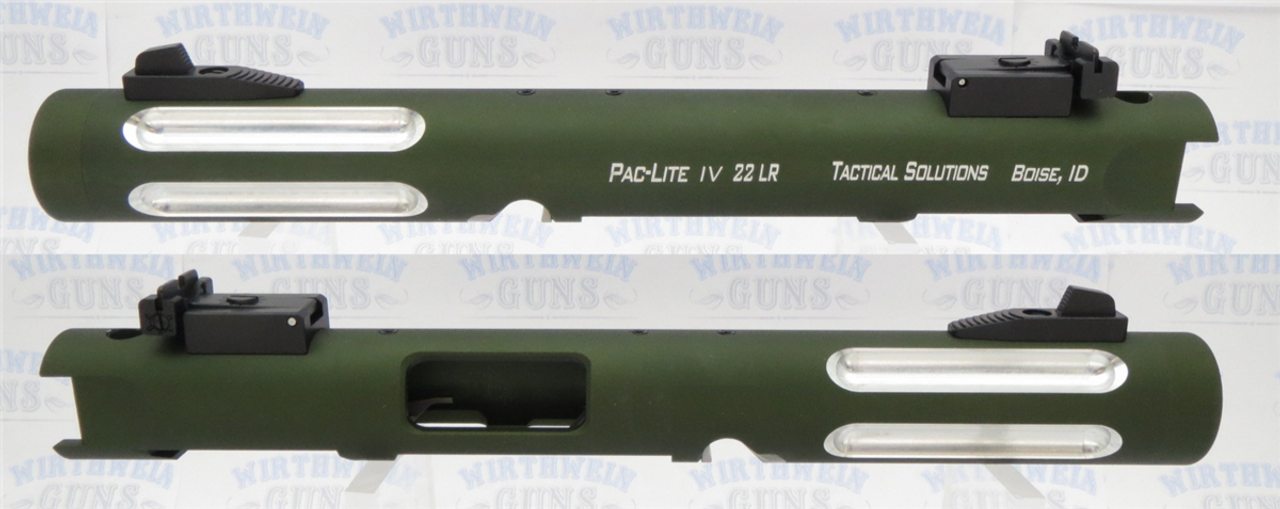 Tactical Solutions Mark IV Pac-Lite 4.5" Fluted Matte OD Green Silver Flutes