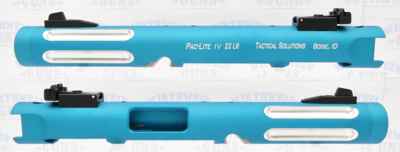 TacSol Tactical Solutions Mark IV Pac-Lite 4.5" Silver-Fluted Matte Turquoise