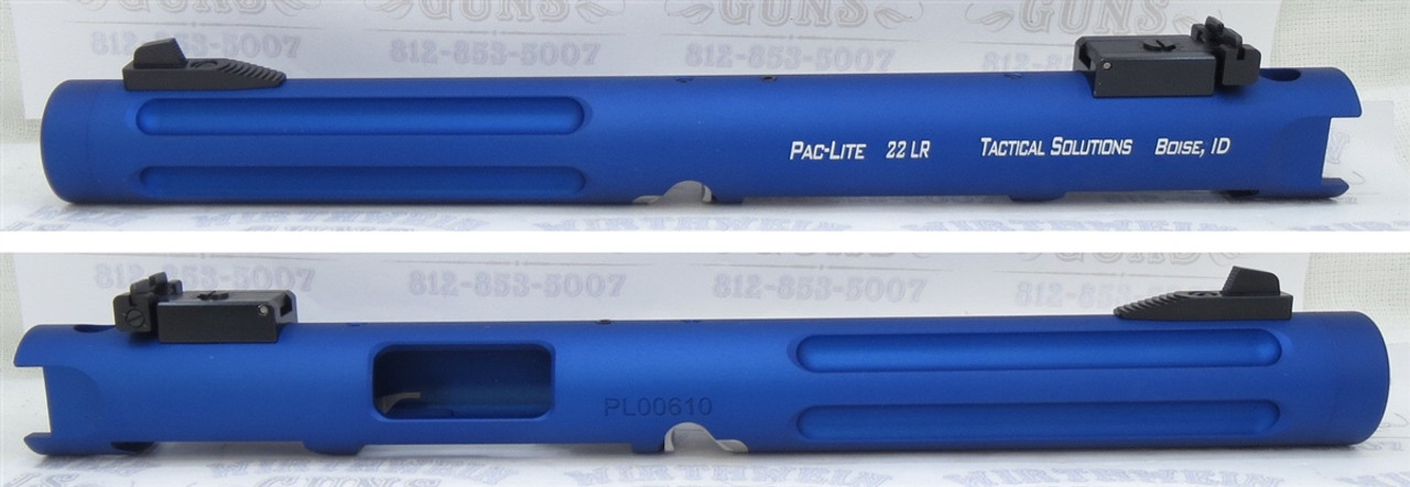 Tactical Solutions Mark IV Pac-Lite 6" Fluted Matte Blue 1/2x28 threads