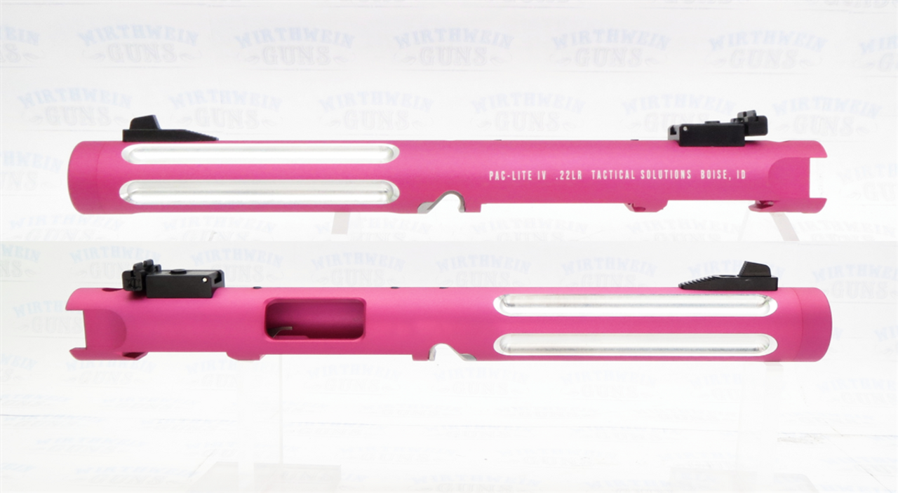 Tactical Solutions Mark IV Pac-Lite 6" Fluted Matte Raspberry Pink Silver Flutes