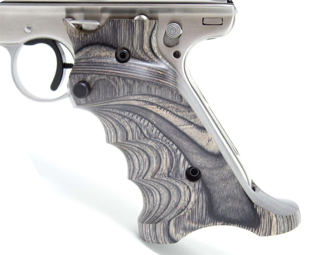 Volquartsen MK3 Gray Laminated Wood Pistol Right Hand Grips