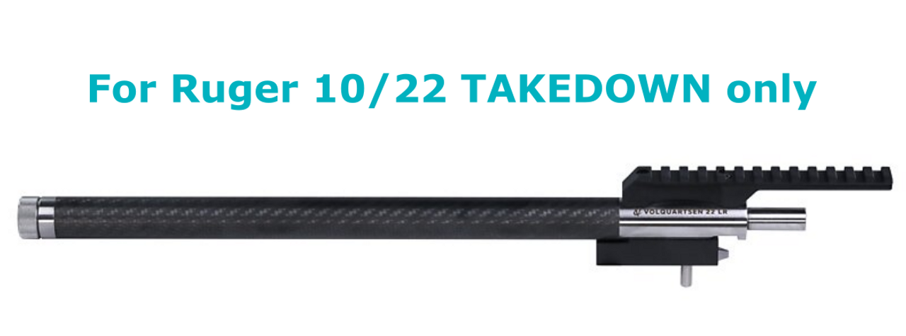 Volquartsen 10/22 TAKEDOWN Lightweight Barrel with STAINLESS Ends
