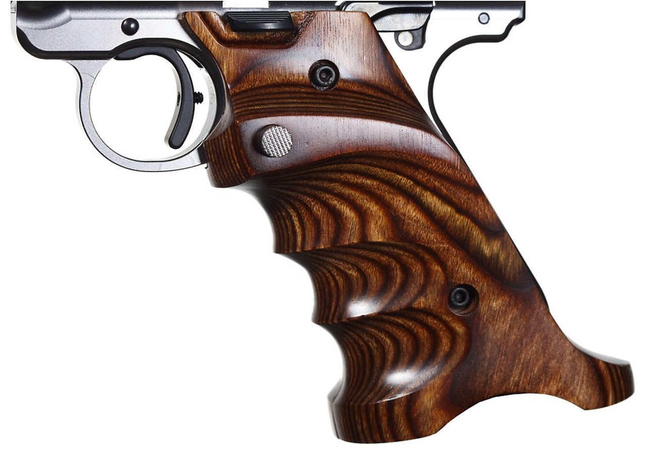 Volquartsen Laminated Wood Pistol Grips Ruger MK IV Brown VCTRG‑4‑B‑R