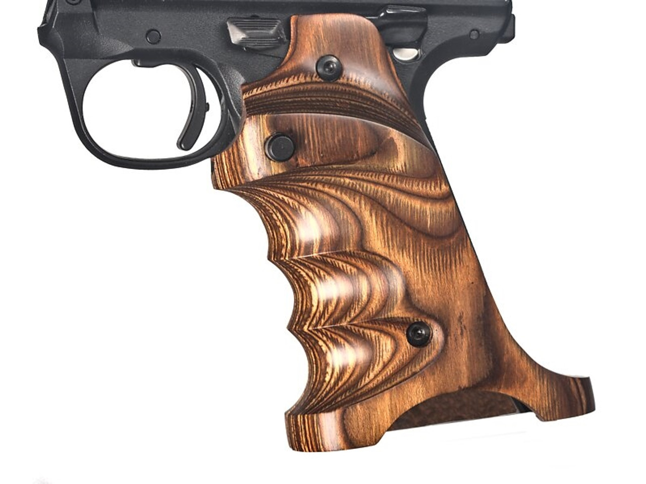 Volquartsen Laminated Wood Pistol Grips Ruger MK IV  22/45 Brown- VF45TG‑B