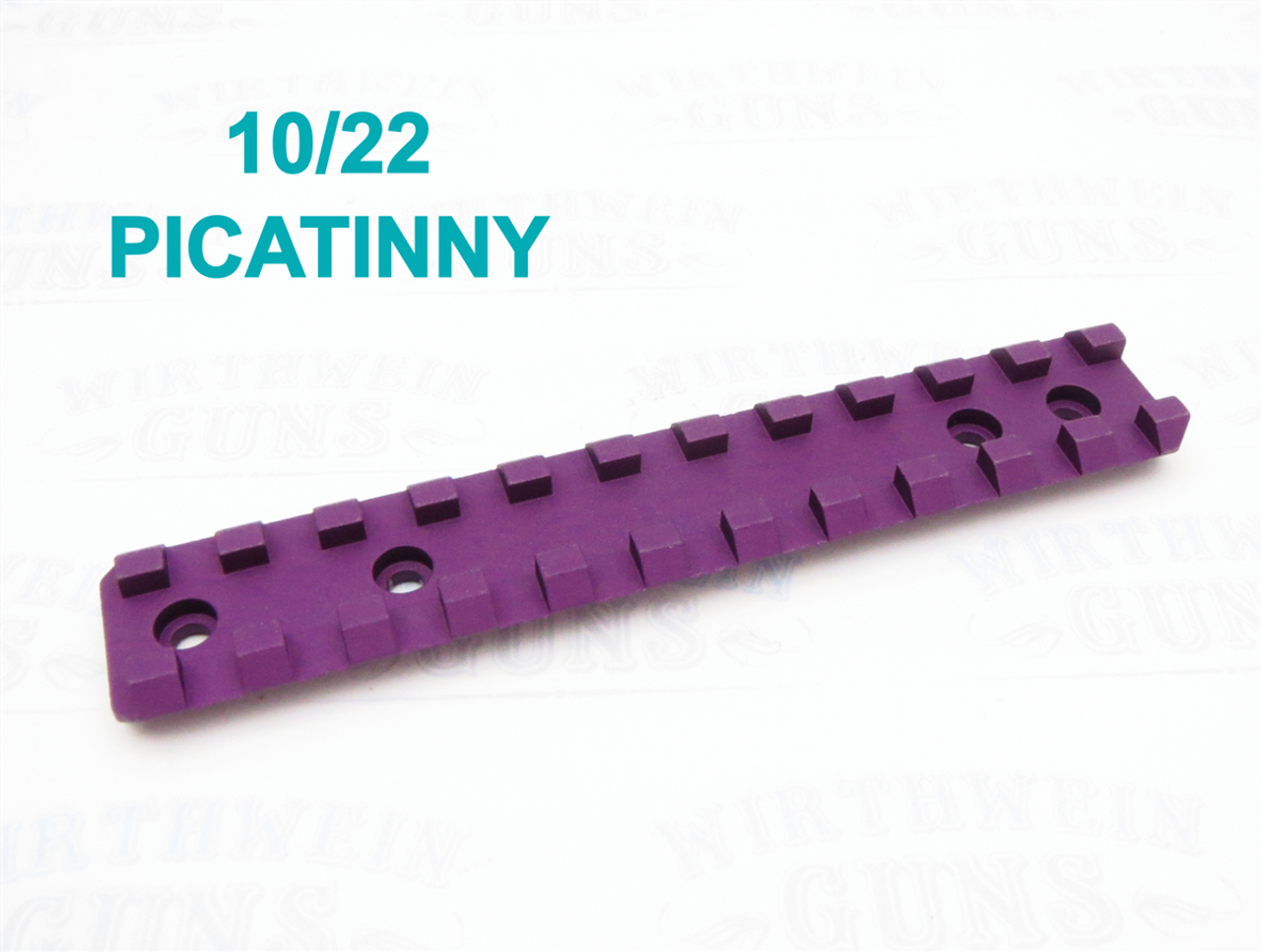 Factory Ruger Picatinny Scope Rail for 10/22 and Charger- Matte Purple