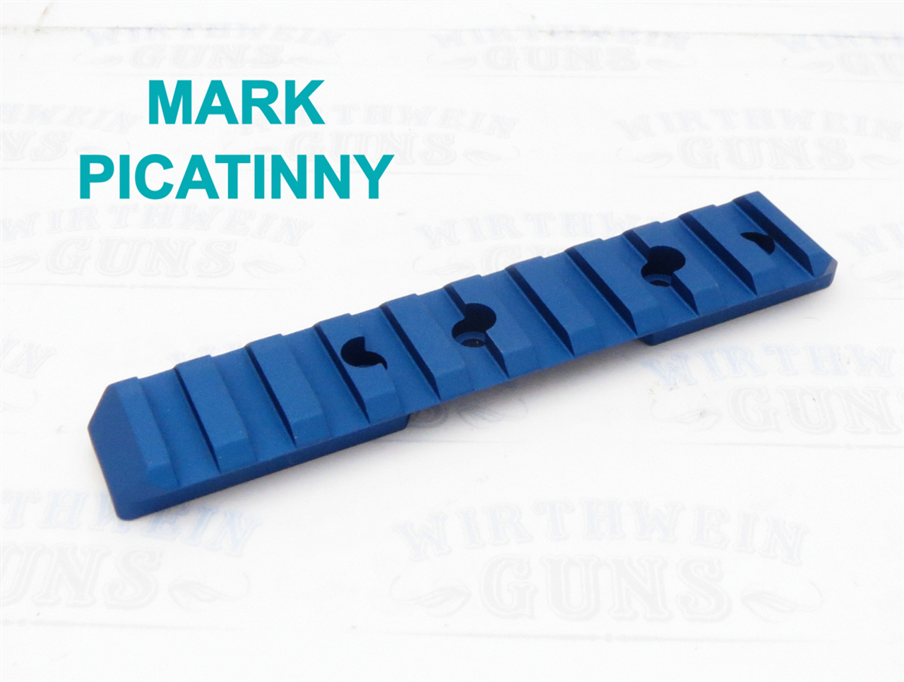 Ruger Reversible Picatinny Rail for ALL Mark Pistols and Tac-Sol Pac-Lite Matte Blue