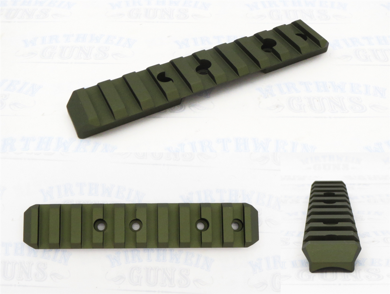 Ruger Reversible Picatinny Rail for ALL Mark Pistols and Tac-Sol Pac-Lite Matte OD Green