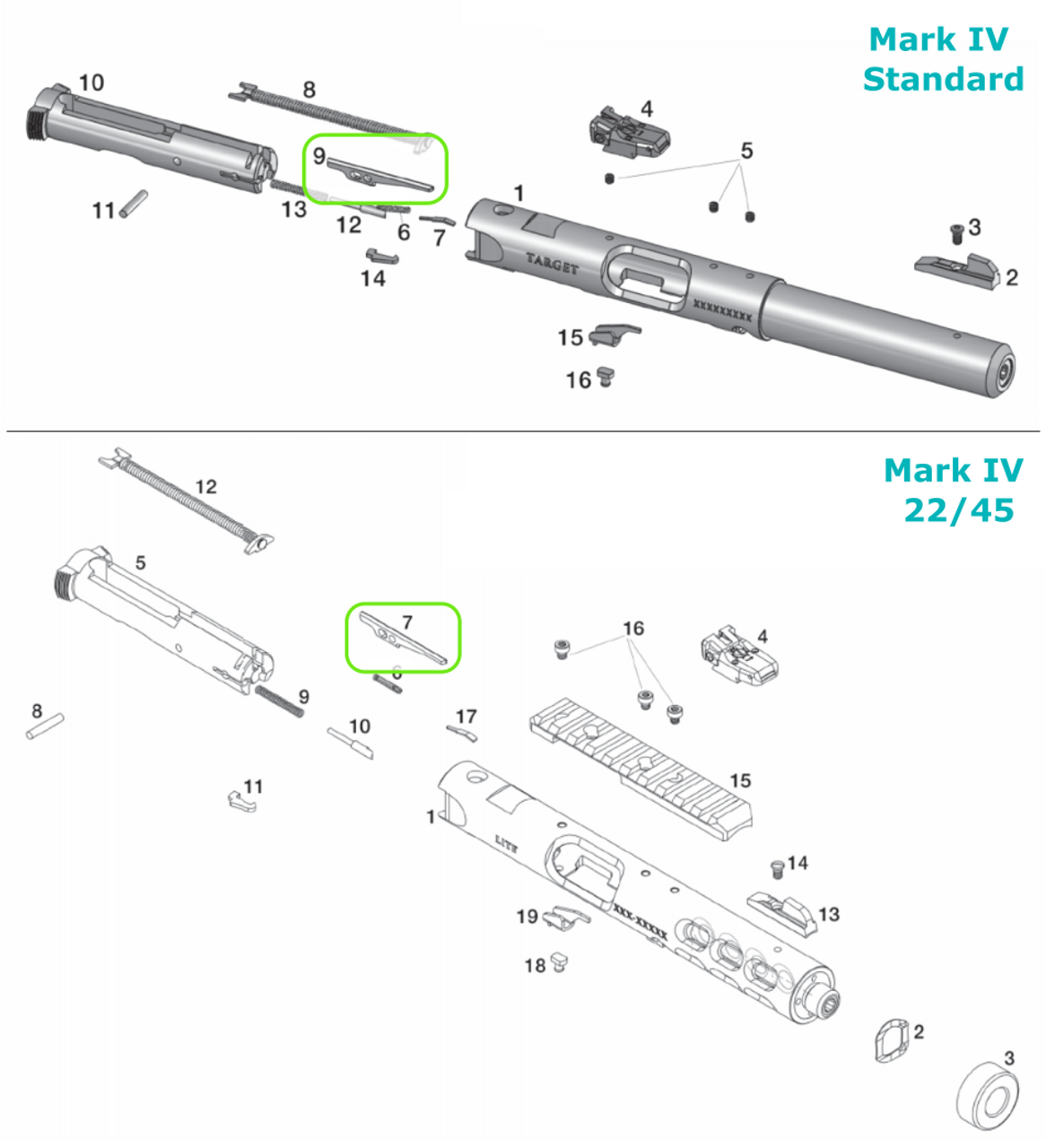 Factory Ruger Mark 4 Pistol Firing Pin MK 1, 2, 3, 4 & All 22/45