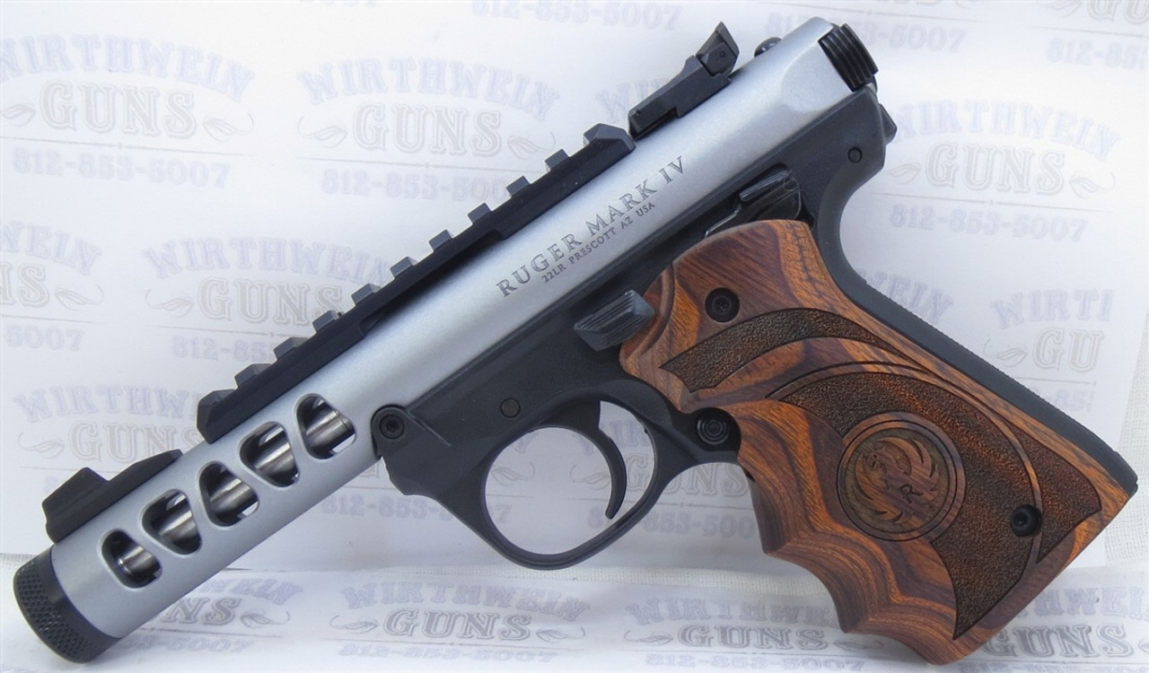 Ruger 22-45 MK-IV Wrap Around Laminated Wood Finger Groove Grips