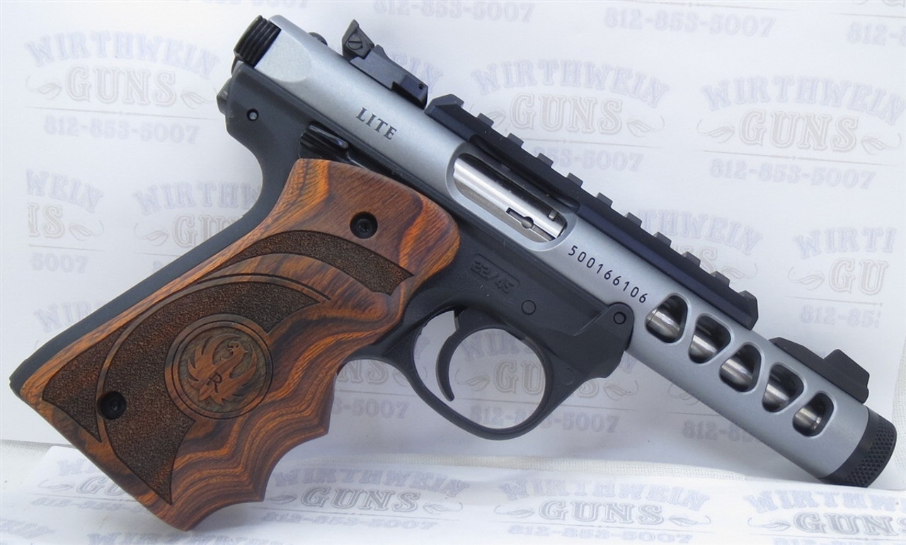 Ruger 22-45 MK-IV Wrap Around Laminated Wood Finger Groove Grips