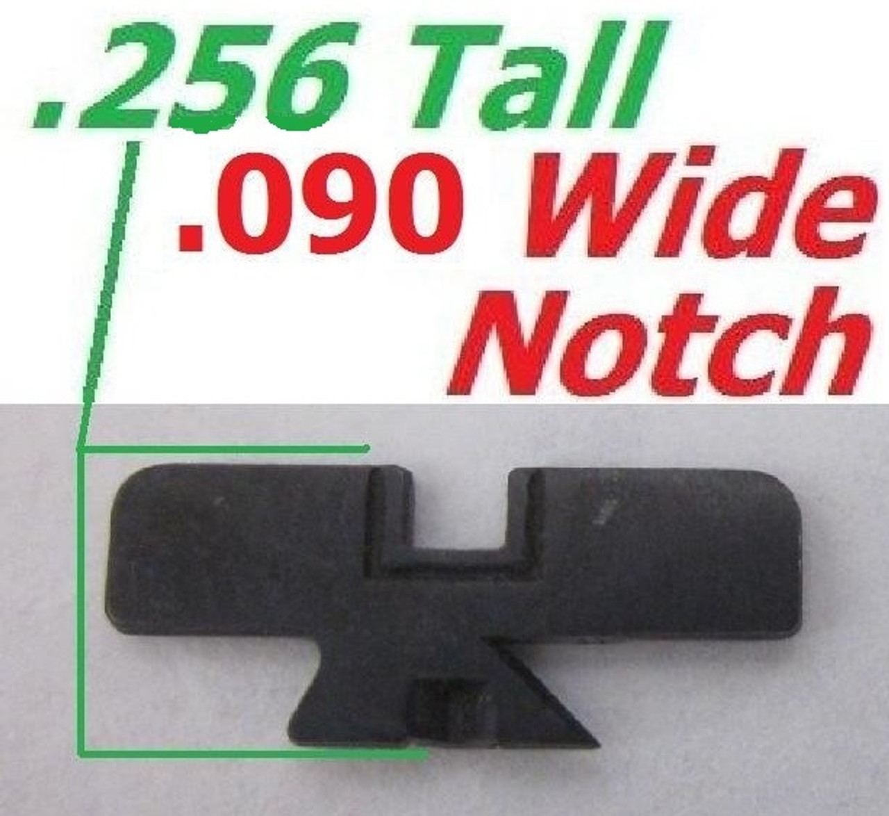 Factory Ruger Sight Blade for Adjustable Handgun Sights .090" Black