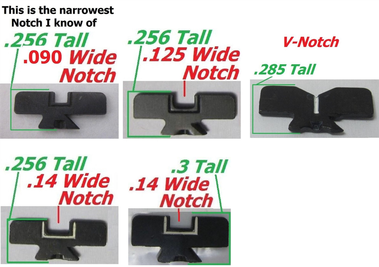 Factory Ruger Sight Blade for Adjustable Handgun Sights .140" White Outline