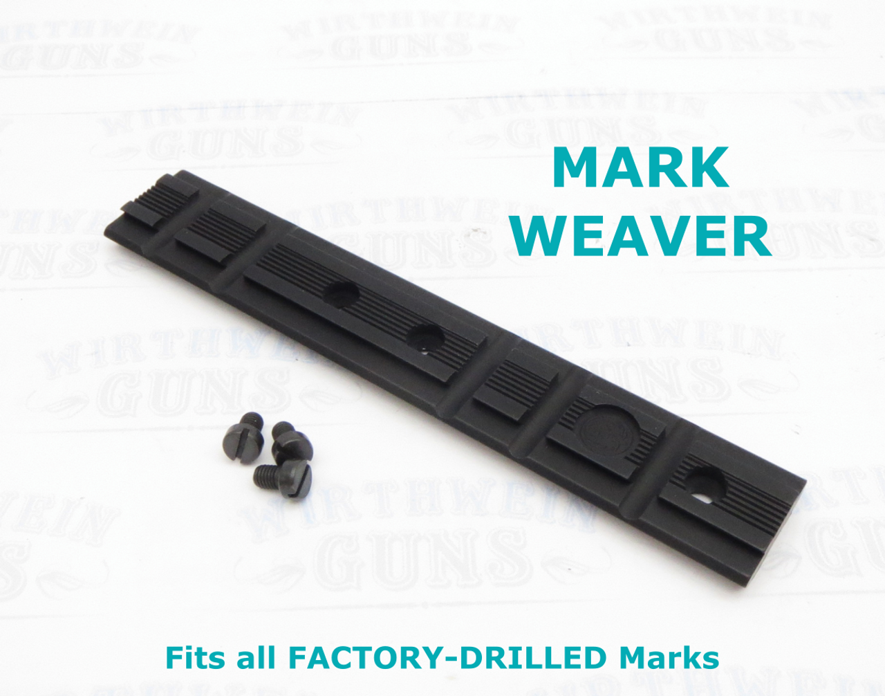 Ruger Black Weaver Rail for ALL Mark Pistols and Tac-Sol Pac-Lite 90228
