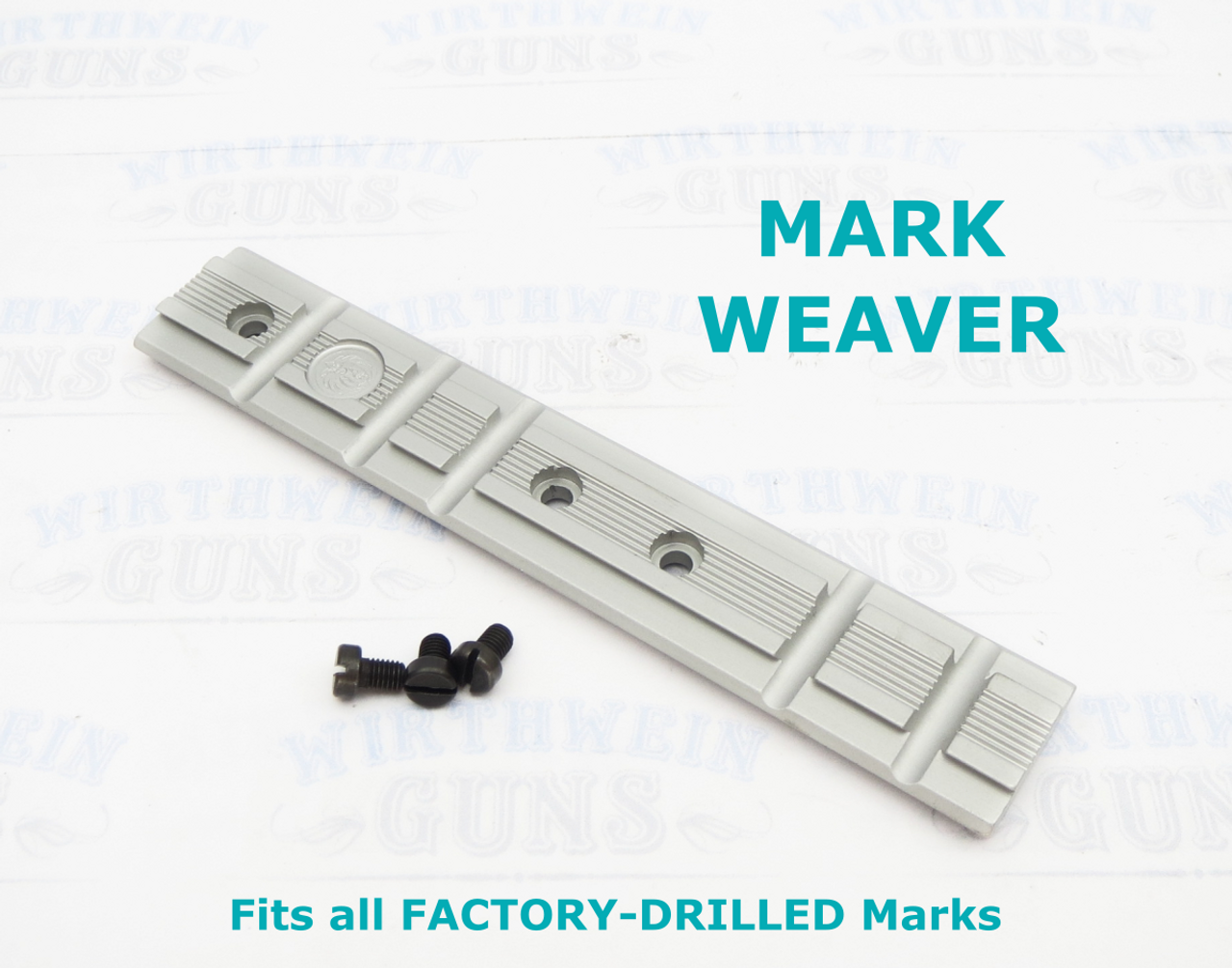 Ruger Silver Weaver Rail for ALL Mark Pistols and Tac-Sol Pac-Lite 90224