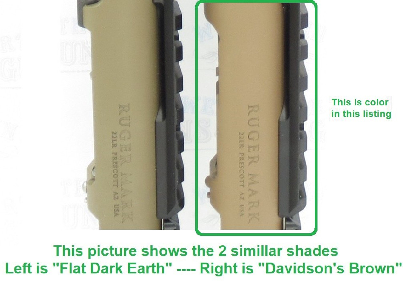 Flat Dark Earth vs. Davidson's Brown