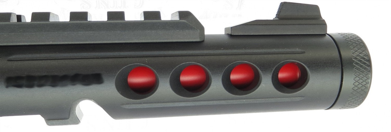 Ruger Mark IV 4  LITE 43942 Take Off Upper "USMC" BLACK with RED Liner with Rail and Sights 1/2x28 Threads