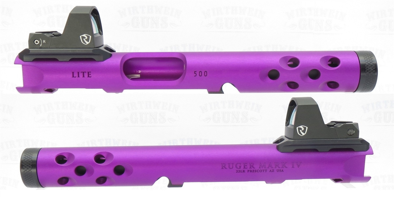 Ruger NEW Take Off Purple Anodized LITE Upper with RITON Red Dot Sight