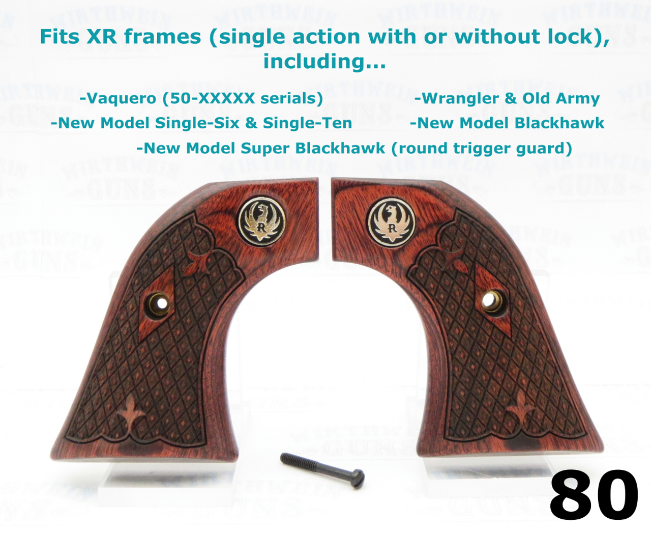 RUGER New Model Blackhawk Rosewood Spanish Dymondwood Grips