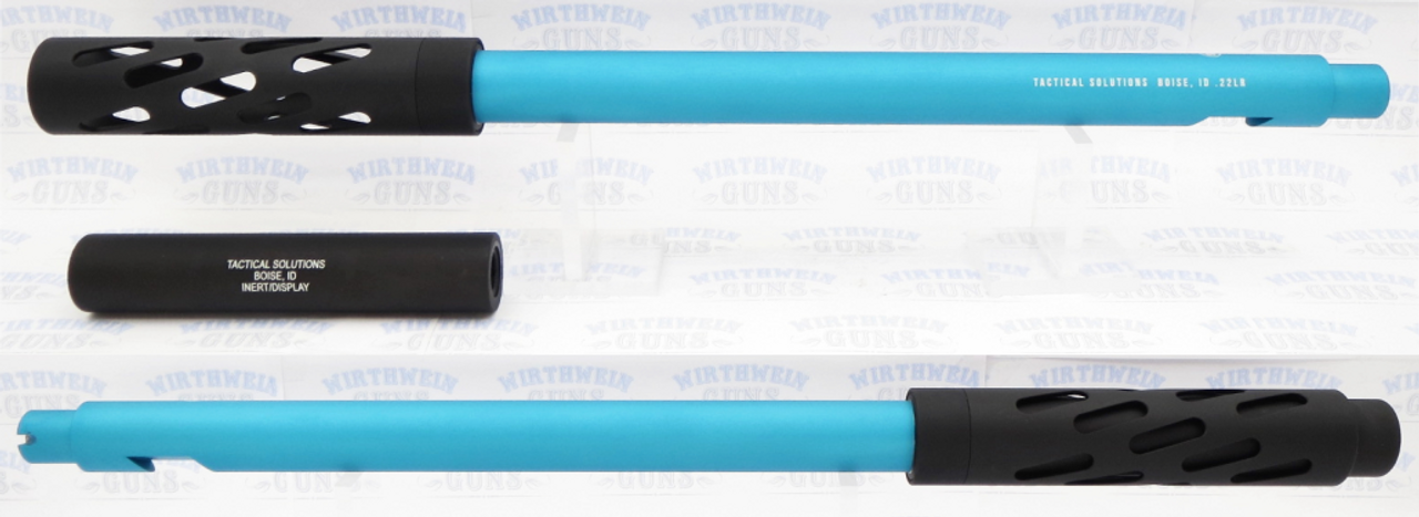 TacSol Matte Turquoise & Black SBX Barrel for Ruger 10/22