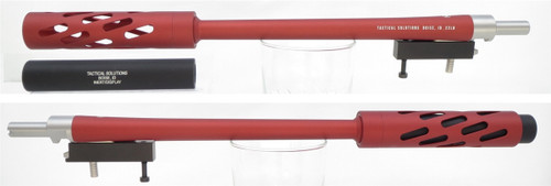 TacSol Tactical Solutions Matte Red SBX Barrel for Ruger 10/22 Takedown 1/2"x28 threaded