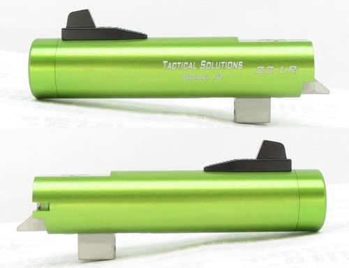 Tactical Solutions 4" Trail-Lite Non-Fluted Laser Green Threaded 1/2" x 28