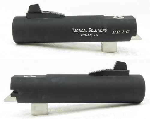 TacSol Tactical Solutions Non-Fluted 4" Trail-Lite Buck Mark Barrel Threaded 1/2" x 28 Matte Black