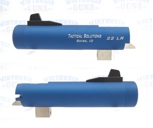 Tactical Solutions 4" Trail-Lite Non-Fluted Matte Blue Threaded 1/2" x 28