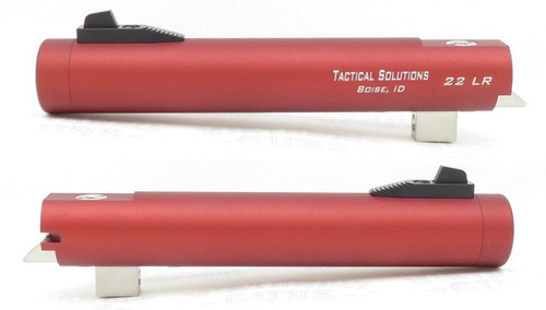 TacSol Tactical Solutions Matte Red Non-Fluted Trail-Lite Browning Buck Mark 5.5" Barrel Threaded 1/2x28