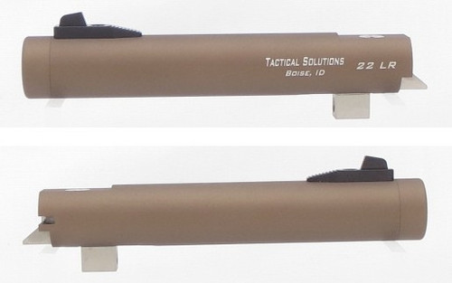 TacSol Tactical-Solutions NON-Fluted 5.5" Trail Lite Buck Mark Barrel Threaded 1/2"x28 Matte Quicksand
