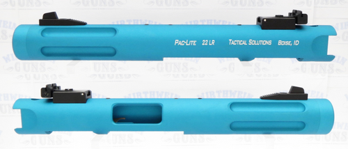 TacSol Tactical Solutions 4.5 Fluted Pac-Lite Matte Turquoise 1/2"x28 threads