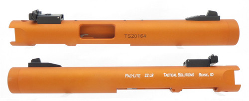 Ruger Mark 1 2 3 TacSol Tactical Solutions Upper Pac-Lite 4.5" NON-Fluted Matte Orange 1/2"x28 threads