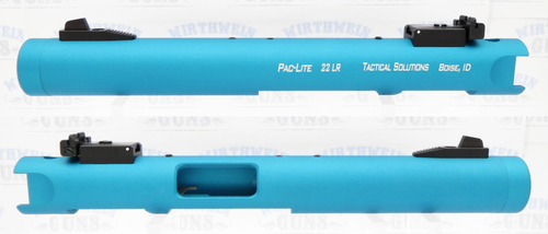 TacSol Tactical Solutions Turquoise Pac-Lite 4.5" Non-Fluted Matte Turquoise 1/2"x28 threads