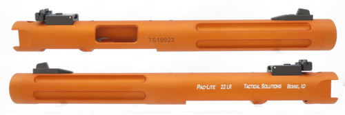 Ruger Mark 1 2 3 TacSol Tactical Solutions Upper Pac-Lite 6" Fluted Matte Orange 1/2"x28 threads