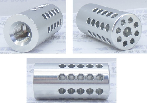 TacSol Tactical Solutions Pac-Lite 1" Compensator Bright Silver