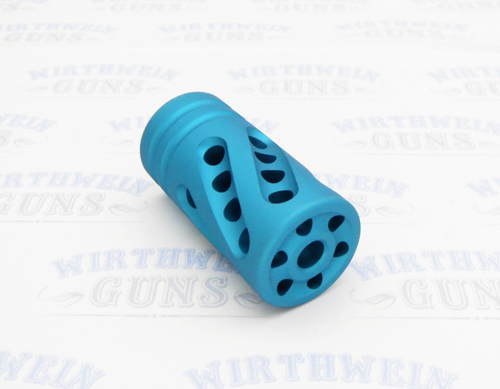 Tactical Solutions PERFORMANCE SERIES Pac-Lite 1" Compensator Matte Turquoise  1/2"x28