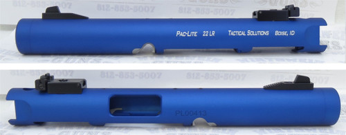 Tactical Solutions Mark IV Pac-Lite 4.5" NON-Fluted Matte Blue 1/2x28 threads