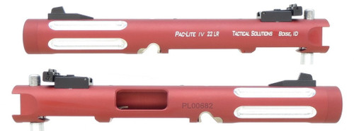 Tactical Solutions Mark IV Pac-Lite 4.5" Fluted Matte Red Silver Flutes