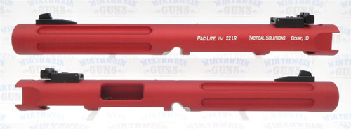 Tactical Solutions Mark IV Pac-Lite 6" Fluted Matte Red 1/2x28 threads