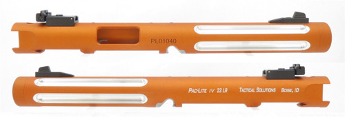 Tactical Solutions Mark IV Pac-Lite 6" Fluted Matte Orange Silver Flutes