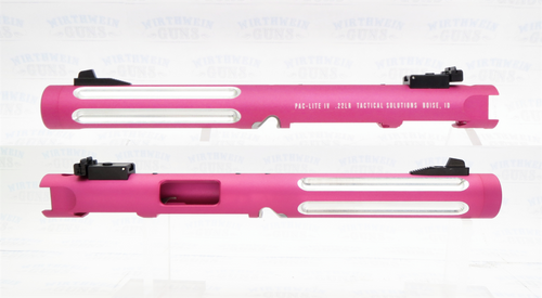 Tactical Solutions Mark IV Pac-Lite 6" Fluted Matte Raspberry Pink Silver Flutes