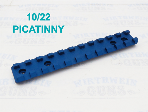 Factory Ruger Picatinny Scope Rail for 10/22 and Charger- Matte Blue