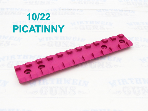 Factory Ruger Picatinny Scope Rail for 10/22 and Charger- Matte Raspberry Pink