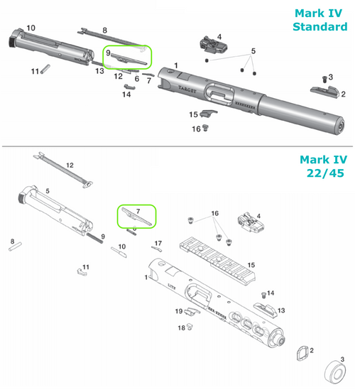 Factory Ruger Mark 4 Pistol Firing Pin MK 1, 2, 3, 4 & All 22/45