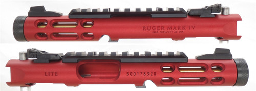 Ruger NEW Take Off Red Anodized LITE Upper with Rail and Sights 43935