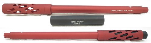 Tactical Solutions Matte Red SBX Barrel for Ruger 10/22 Threaded 1/2"x28