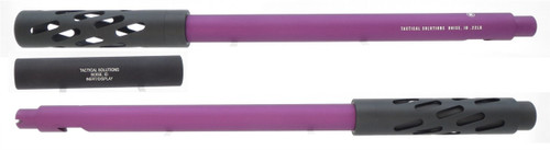 TacSol Tactical Solutions SBX Barrel for Ruger 10/22 Matte Purple & Black 1/2"x28 Threads